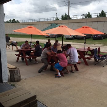 Four Bullets Brewery - Back patio - Breweries Near Me - Richardson, Texas Four Bullets Brewery - Back patio - Breweries Near Me - Richardson, Texas