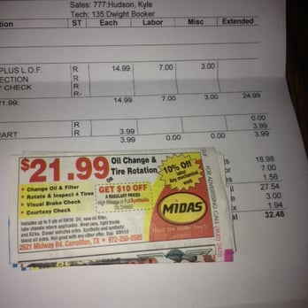 Midas - Midas is a rip off - Auto Repair Near Me - Carrollton, Texas