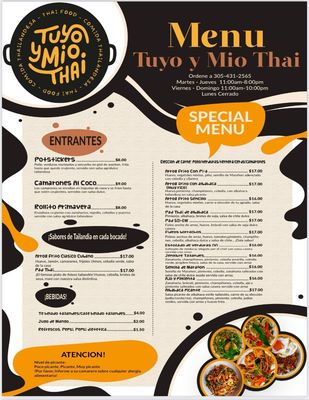Menu photo 1 Tuyo y Mio THAI Islamorada, FL