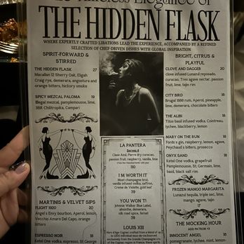 The Hidden Flask - Menu - Cocktail Bars Near Me - South Bound Brook, New Jersey