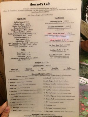 Menu photo 7 Howard's Cafe Patchogue, NY