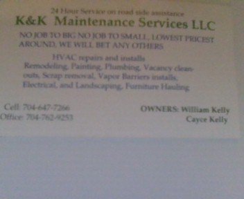 Slide of K & K maintenance service