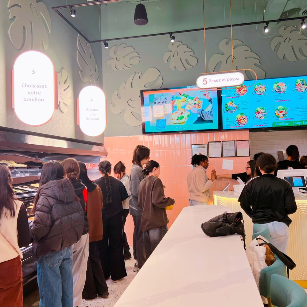The bar table is behind the ingredients wall. The bar table is behind the ingredients wall.