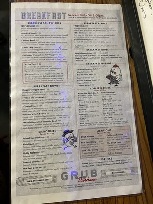 Menu photo 1 Grub Durham Durham, NC
