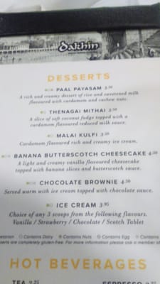 Menu photo 2 Dakhin Indian Restaurant Glasgow, GLG