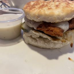 Chicken biscuit sandwich