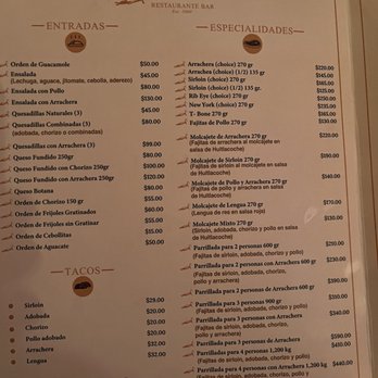 El Tacote - Main menu page - Mexican Near Me - San Pedro Tlaquepaque, JAL