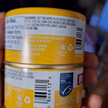 Vons - Bumble Bee brand lemon pepper flavored canned tuna from canned seafood and meats section - Grocery Near Me - Burbank, California Vons - Bumble Bee brand lemon pepper flavored canned tuna from canned seafood and meats section - Grocery Near Me - Burbank, California