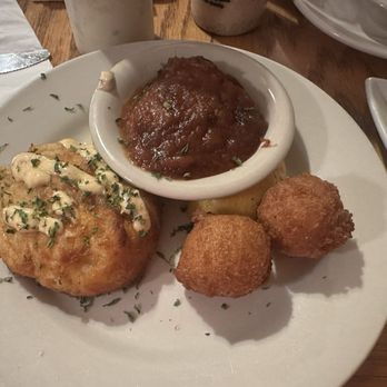 Hyman's Seafood - Crab Cake and Hushpuppies - Seafood Near Me - Charleston, South Carolina Hyman's Seafood - Crab Cake and Hushpuppies - Seafood Near Me - Charleston, South Carolina