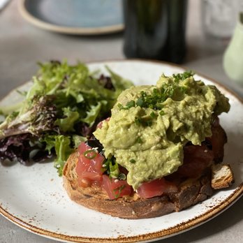 B Bistro + Bakery - Spicy Tuna Toast - Bakeries Near Me - Miami, Florida B Bistro + Bakery - Spicy Tuna Toast - Bakeries Near Me - Miami, Florida