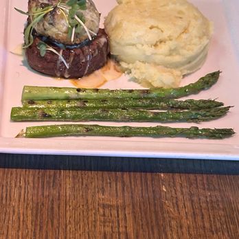 Ditka's Grill - Saturday special- PETITE FILET MIGNON and Crab cake with mash & asparagus - New American Near Me - Wheaton, Illinois