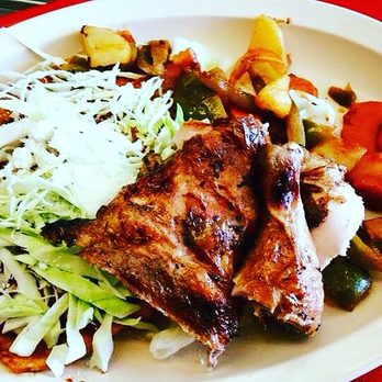 Casa Del Pollo - Enchiladas ala plancha 4 Cotija cheese enchiladas w onion 2 chicken pieces and vegetables $10.99 - Mexican Near Me - Salinas, California