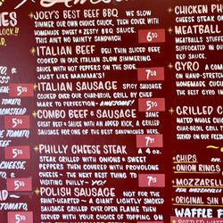 Original Joey's Place - Menu, 4-22-25