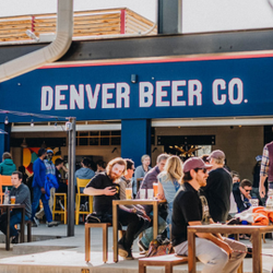 Denver Beer Co - Guests gather on the patio at Denver Beer Co. South Downing, enjoying craft beer, sunshine, and community in the heart of the...