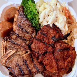 Kalbi Express - Spicy Combo Plate : Kalbi & Spicy Pork.