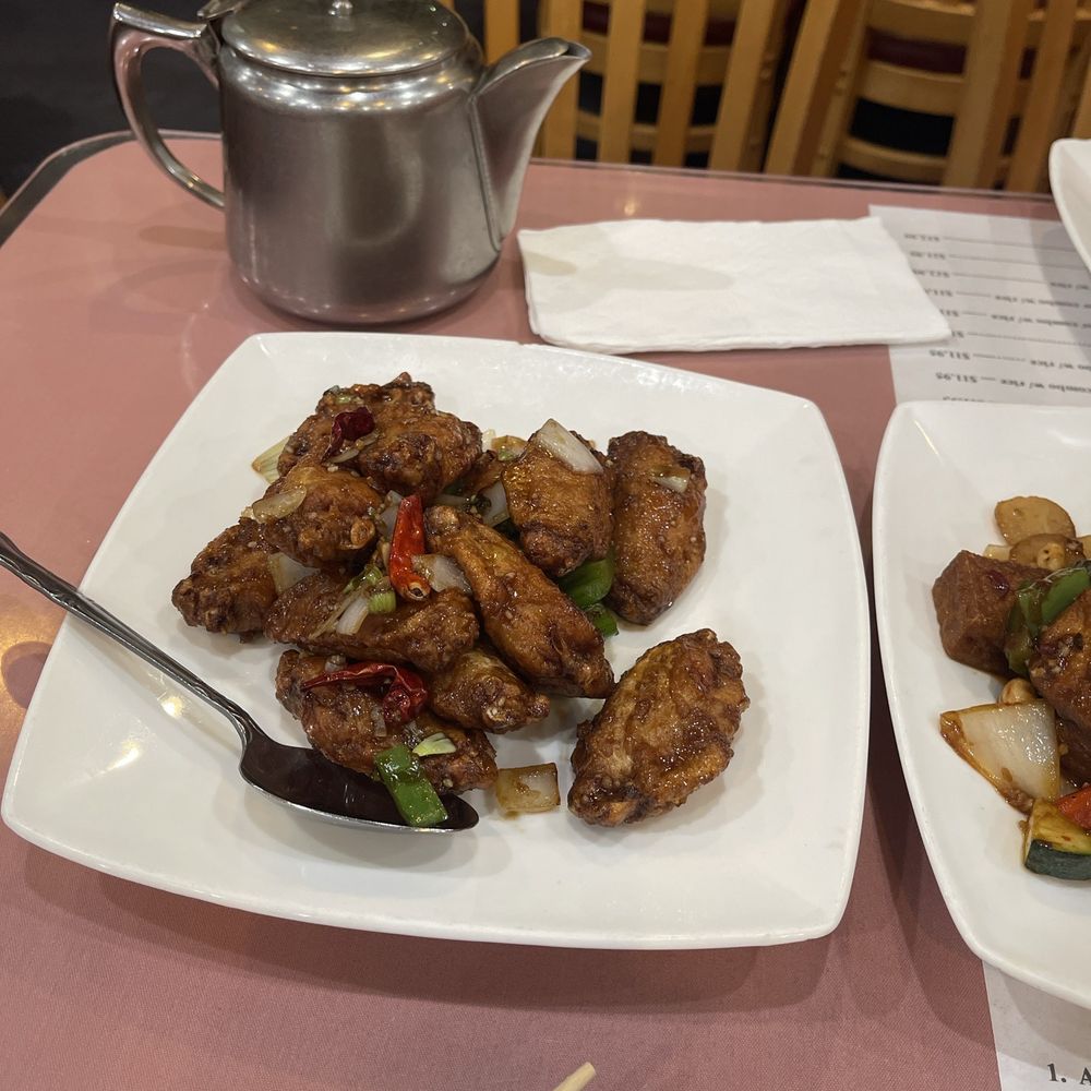 Chef Wang Restaurant - 84. Hot Spicy Garlic Chicken Wings - Chinese Near Me - Millbrae, California