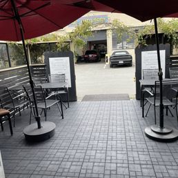 Patio with outdoor seating Patio with outdoor seating