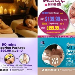 NY Foot & Body Spa - 90 mins pampering package only $ 99.99 ( Reg $ 110 ) , including 60 mins body +30 mins foot
