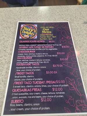 Menu photo 2 Susy's Delights Willows, CA Menu photo 2 Susy's Delights Willows, CA