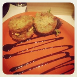 Fried green tomatoes! So delicious!
