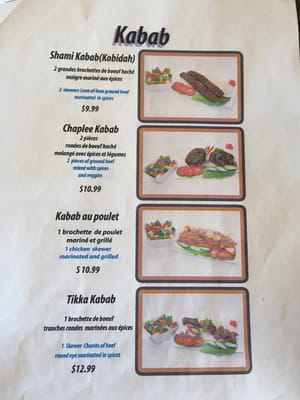 Menu photo 5 Riaz Kabab Laval, QC