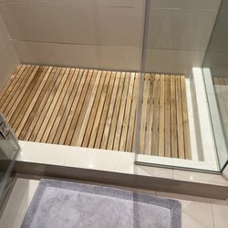 GOLDENTEAK - Teak Outdoor Furniture - Teak, shower floor