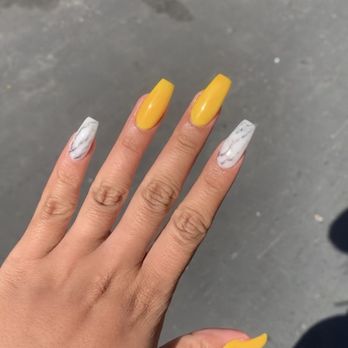 Nail-It! - Yellow w marbles - Nail Salons Near Me - Spring Valley, California Nail-It! - Yellow w marbles - Nail Salons Near Me - Spring Valley, California