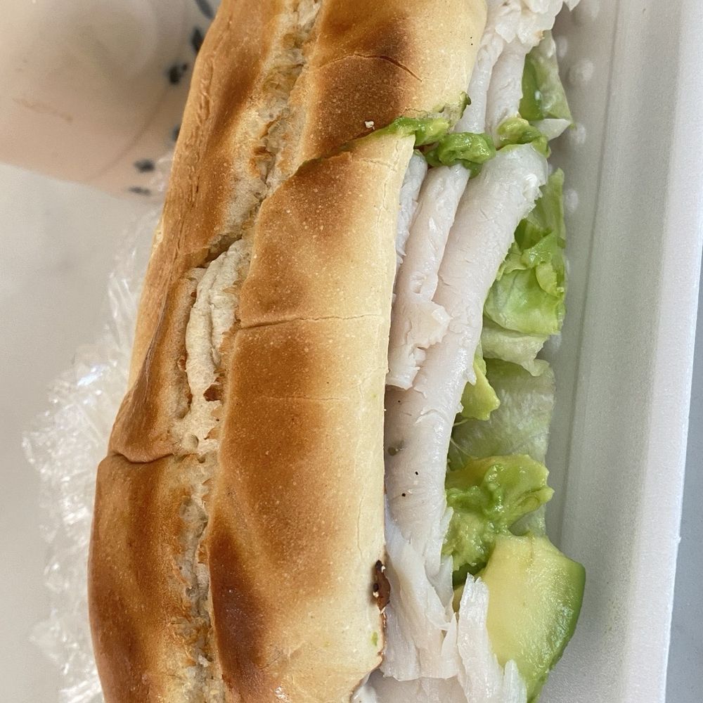 1 Star Donut - #18. Turkey and Cheese Sandwich + avocado - Donuts Near Me - Reseda, California 1 Star Donut - #18. Turkey and Cheese Sandwich + avocado - Donuts Near Me - Reseda, California