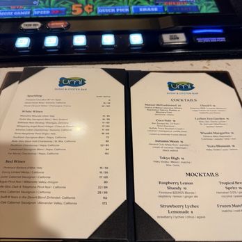Umi Sushi & Oyster Bar - Drink menu - Asian Fusion Near Me - Temecula, California Umi Sushi & Oyster Bar - Drink menu - Asian Fusion Near Me - Temecula, California