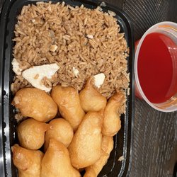 Hong Kong - Sweet and Sour Chicken with Chicken Fried Rice