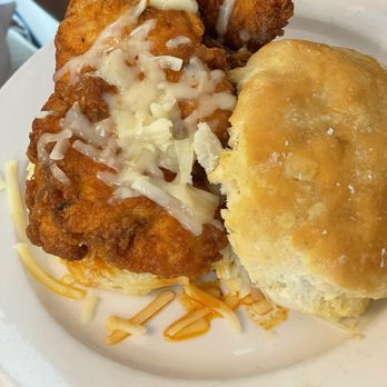 The Brunch Apothecary - The Hot Chicken Biscuit. Sorry, I don't remember what it was called on the menu. - Breakfast & Brunch Near Me - Dacula, Georgia