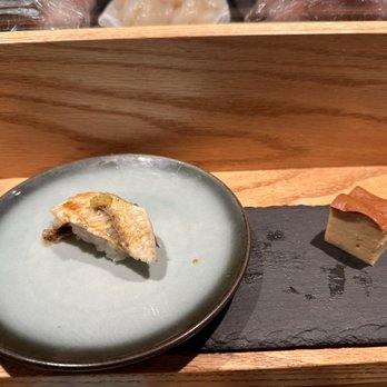 Sushi Maruyama - Sea eel and egg castella - Japanese Near Me - San Mateo, California Sushi Maruyama - Sea eel and egg castella - Japanese Near Me - San Mateo, California