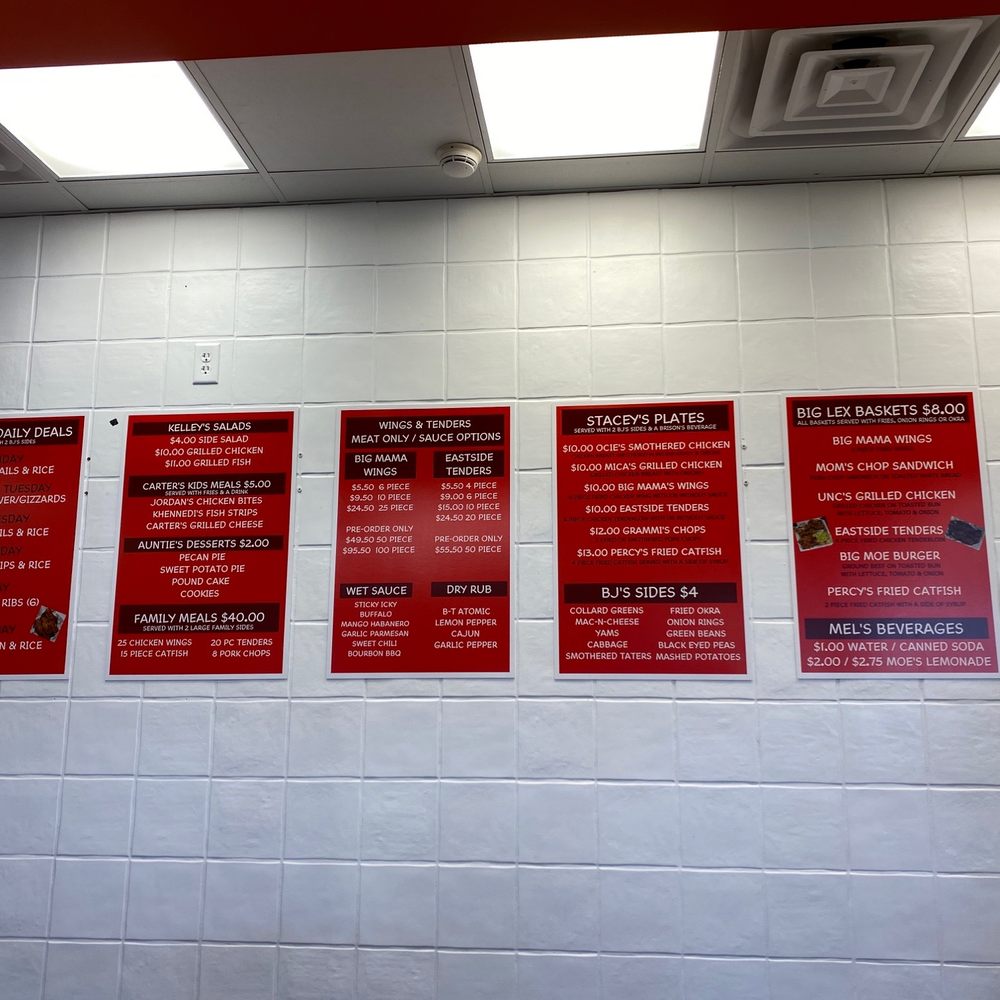 Nellie's - menus on a wall in a restaurant - Soul Food Near Me - Lewisville, Texas Nellie's - menus on a wall in a restaurant - Soul Food Near Me - Lewisville, Texas