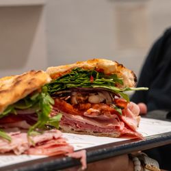 Florenza - Florenza Italian Panini: imported salumi, fresh mozzarella and arugula pressed on house-made panini bread