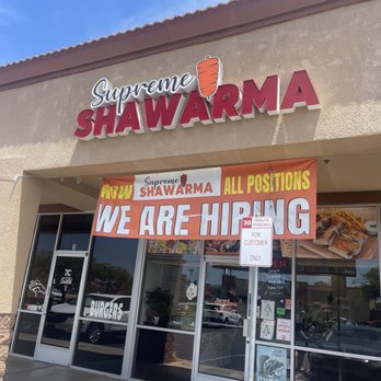Supreme Shawarma - Outside - Mediterranean Near Me - Chandler, Arizona