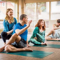 Yogacara Studios - Students enjoying a class in our blissful space!