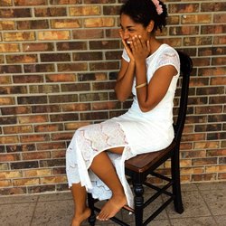 Upscale Thrift Store - Our Model posing at our Ocoee Location