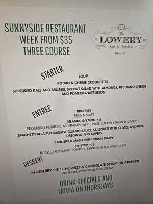 Menu photo 8 The Lowery Bar & Kitchen Sunnyside, NY Menu photo 8 The Lowery Bar & Kitchen Sunnyside, NY