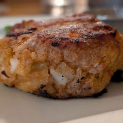 Sage Creek Grille - Excellent Walleye Cakes but ONLY if you skip the sticky, spicy, overpowering brown sauce they usually serve them with!