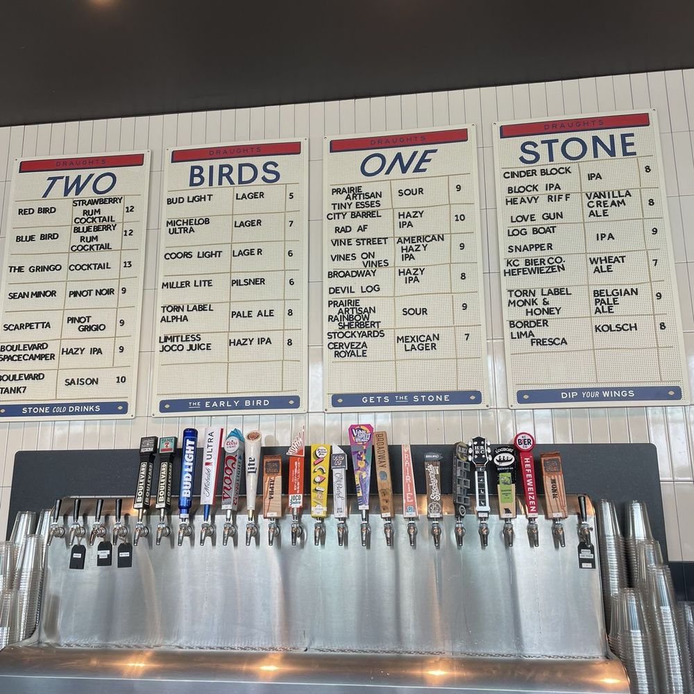 Two Birds One Stone - Menu - Beer Gardens Near Me - Kansas City, Missouri Two Birds One Stone - Menu - Beer Gardens Near Me - Kansas City, Missouri