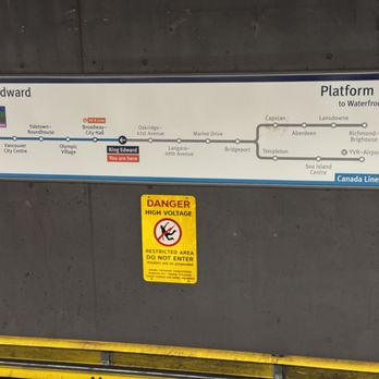 King Edward Station - Line map~ (December 2025) - Train Stations Near Me - Vancouver, British Columbia