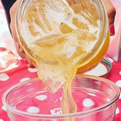 farm stand lemonade - Our peach-thyme lemonade! A big hit!