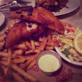 Lucky's Lounge - Fish and chips. - Lounges Near Me - Boston, Massachusetts
