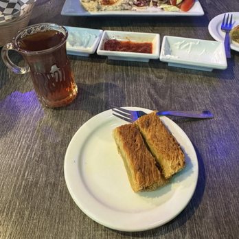 Damascus House Cuisine - Baklava and mint tea - Mediterranean Near Me - Anaheim, California