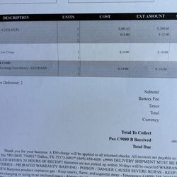 Continental Battery Systems Of Long Beach - Invoice (Sep 2026)