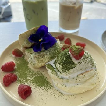 Sugar Baby - Matcha and Berry Pancakes - Coffee & Tea Near Me - Seminole, Florida Sugar Baby - Matcha and Berry Pancakes - Coffee & Tea Near Me - Seminole, Florida