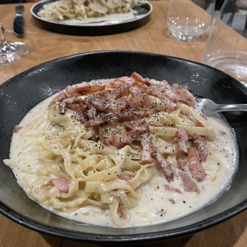 Mangia Toscano - Carbonara with guanciale - Italian Near Me - Metuchen, New Jersey