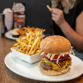 Fatburger - Fries,Patty,veggies,bread bun. - Burgers Near Me - Edmonton, Alberta Fatburger - Fries,Patty,veggies,bread bun. - Burgers Near Me - Edmonton, Alberta