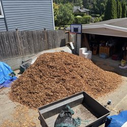 Cedar chip delivery!