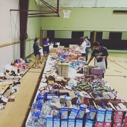 Fellowship Church - Preparing meals for families effected by COVID-19.